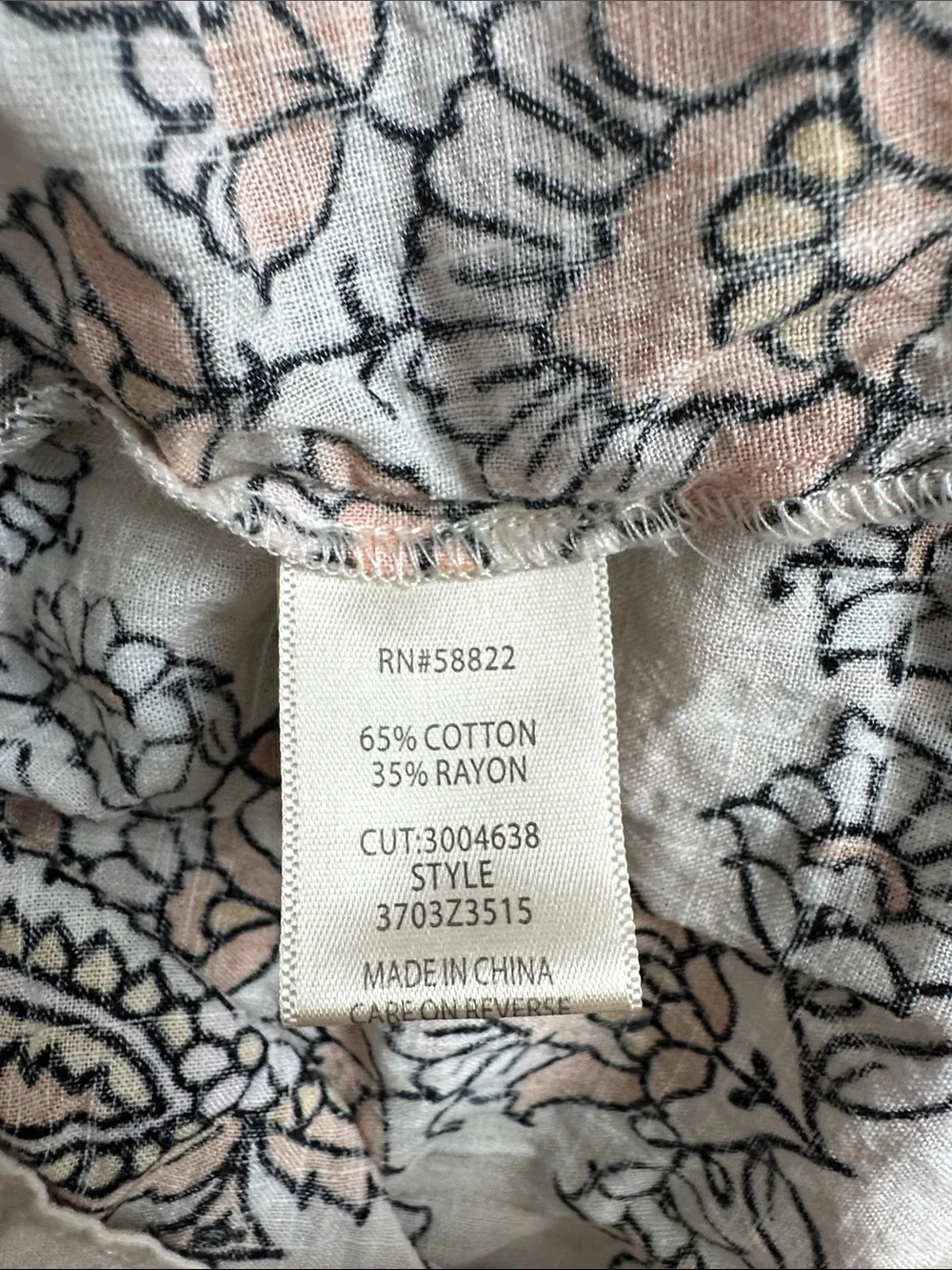 Max Studio Cream Maxi Skirt with Orange and Brown Floral Motif